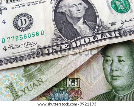 One dollar and one yuan