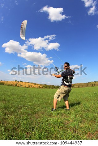 Man with kite