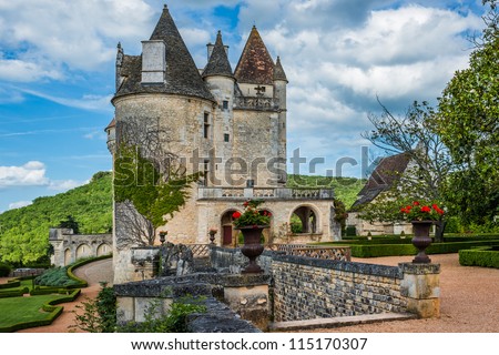 Chateau des milandes who belong to josephine baker in dordogne perigord France