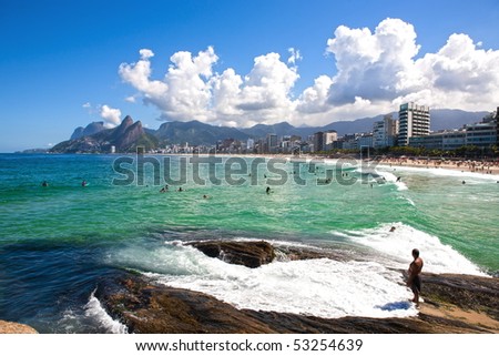 Similar – Image, Stock Photo Praia Ipanema Beautiful