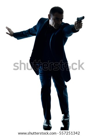 Man with a Gun Silhouette | Download Free Vector Art | Free-Vectors