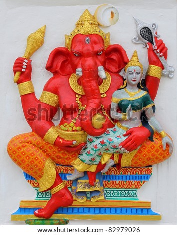 Ganesh is the god of India. Located in Thailand