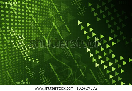 green  technology background