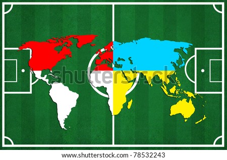 2012 Poland & Ukraine world map
