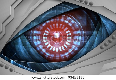 Abstract Robot Eye Stock Photo 93453133 : Shutterstock