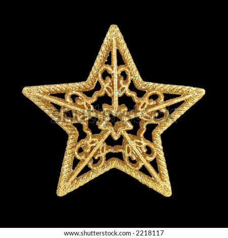 Christmas Star Ornament Stock Photo 2218117 : Shutterstock