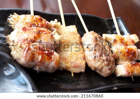 Japanese grilled skewers