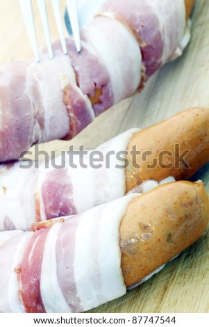 Sausage bacon roll