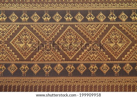 Pattern on cloth texture , general traditional Thailand style native.
