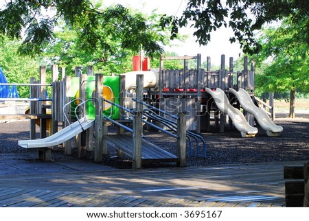 playground slides at the local park