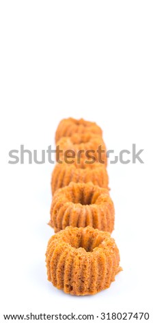 Malaysian Dessert Dish Steamed Caramelized Sweet And Soft Cake Locally Known As Kuih Apam Gula Hangus Over White Background Stock Images Page Everypixel