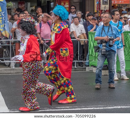 Idigitalstock Royalty Free Stock Images And Videos Tokyo Japan August 26th 17 Dancers In Fancy Costume In Asakusa Samba Carnival Parade In Tokyo