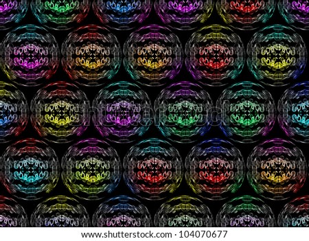 Abstract color round background