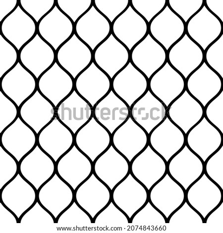 Vector decorative seamless pattern. Modern stylish texture. Repeating geometric background. Ornament graphic design.