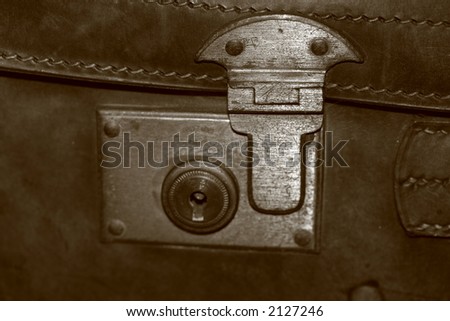 old luggage case lock