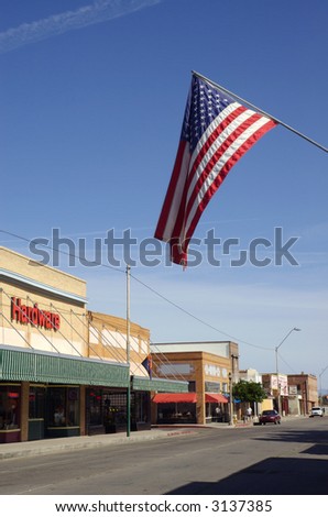 american town flag