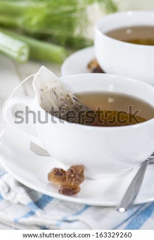 Cup of fresh made Fennel Tea
