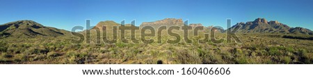 Chisos and South Rim in Big Bend National Park, Texas