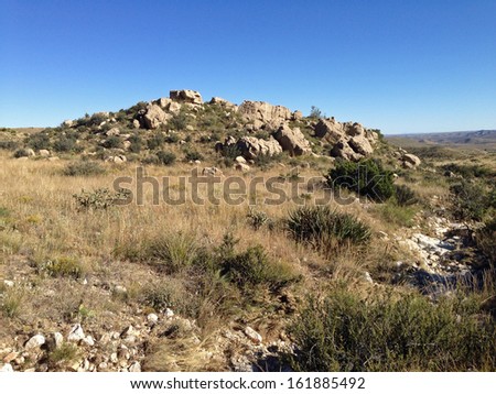 Rocks along El Capitan Trail in Guadalupe Mountains National Park, Texas