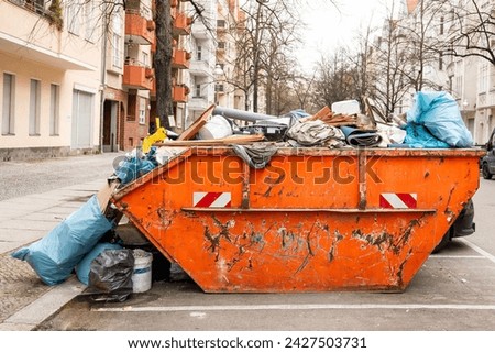 Similar – Image, Stock Photo Bulky waste on the roadside