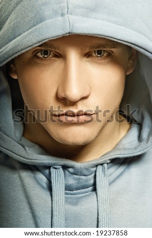 Handsome Young Man In A Hood Stock Photo 19237858 : Shutterstock