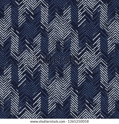 Abstract Houndstooth Checked Variegated Stroke Textured Background. Seamless Pattern.