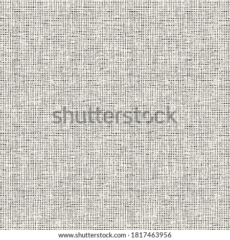 Monochrome Washed Effect Textured Canvas Background. Seamless Pattern. Stockfoto © 