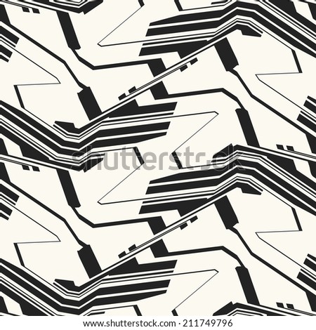 Abstract modern shapes textured background. Seamless pattern.