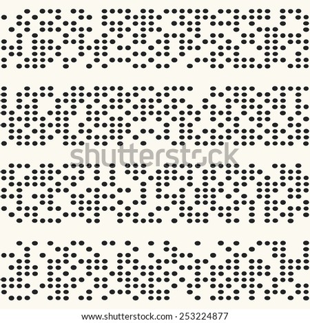 Monochrome irregular dot stroke seamless pattern.