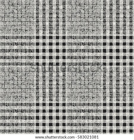 Abstract Prince of Wales checked motif. Seamless pattern.