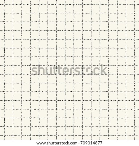 Monochrome Dotted  Windowpane Check Pattern