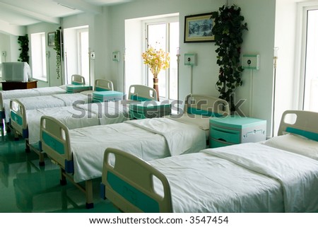 Spacious medical chamber in hospital