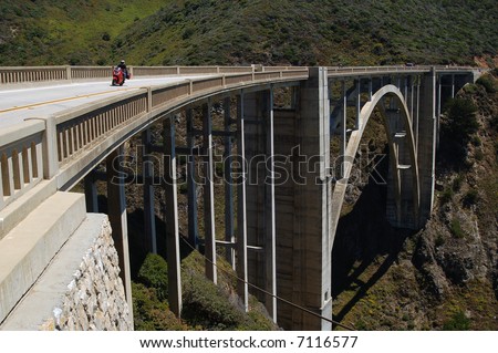 Bixby Bridge on Highway 1 (Pacific Coast Highway); Central California Coast