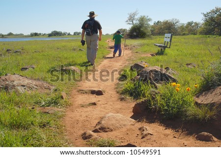 Day hikers; Santa Rosa Plateau Ecological Reserve; Murrieta, California