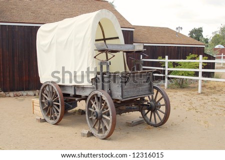 Covered wagon; Old Town; San Diego, California