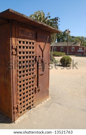 Old West jail cell; Old Town; San Diego, California