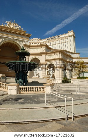 Las Vegas, Nevada - 04 August 2008: Monte Carlo Resort & Casino has a grand lobby, shopping mall, and convention facilities.
