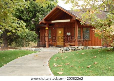 Wood cabin; Los Rios Rancho; Oak Glen, California