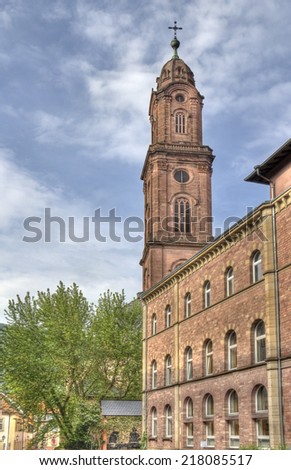 Building belonging to the Holy Ghost Church of Heidelberg, Germany