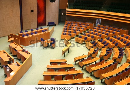 Interior of the Dutch parliament
