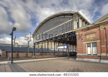 Railway Station Holland Spoor in The Hague, one of the oldest stations in The Netherlands