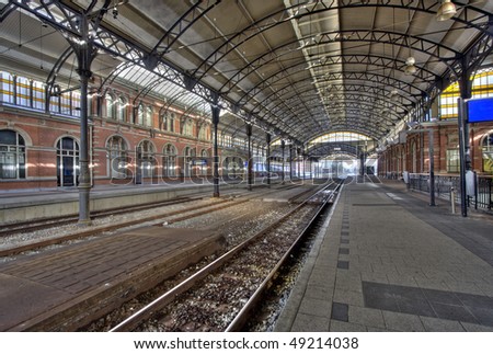 Historic The Hague Railway Station Holland Spoor