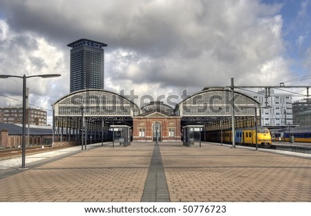 Railway Station Holland Spoor in The Hague, Holland