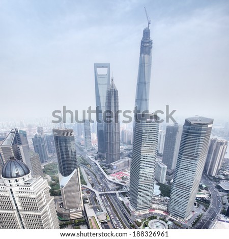 View from the Oriental Pearl TV Tower, Shanghai, China