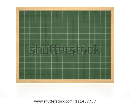 Blank chalkboard with wood frame, erased and ready for your message