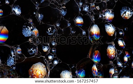Cell structure abstract background with vibrant colors