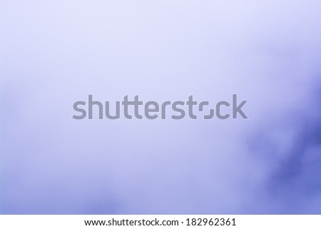 Abstract blue cloud in flight for background, backdrop or wallpaper.