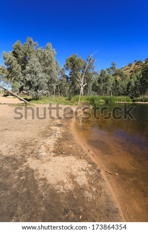 Ellery Creek Big hole in West Mac Donnell Range, Australia