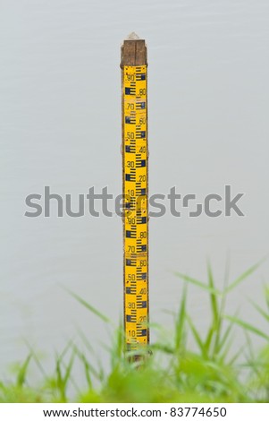 Scale Of Water Level. Stock Photo 83774650 : Shutterstock