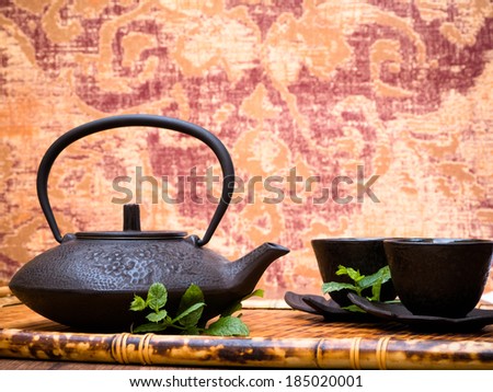 Moroccan or Maghrebi mint tea